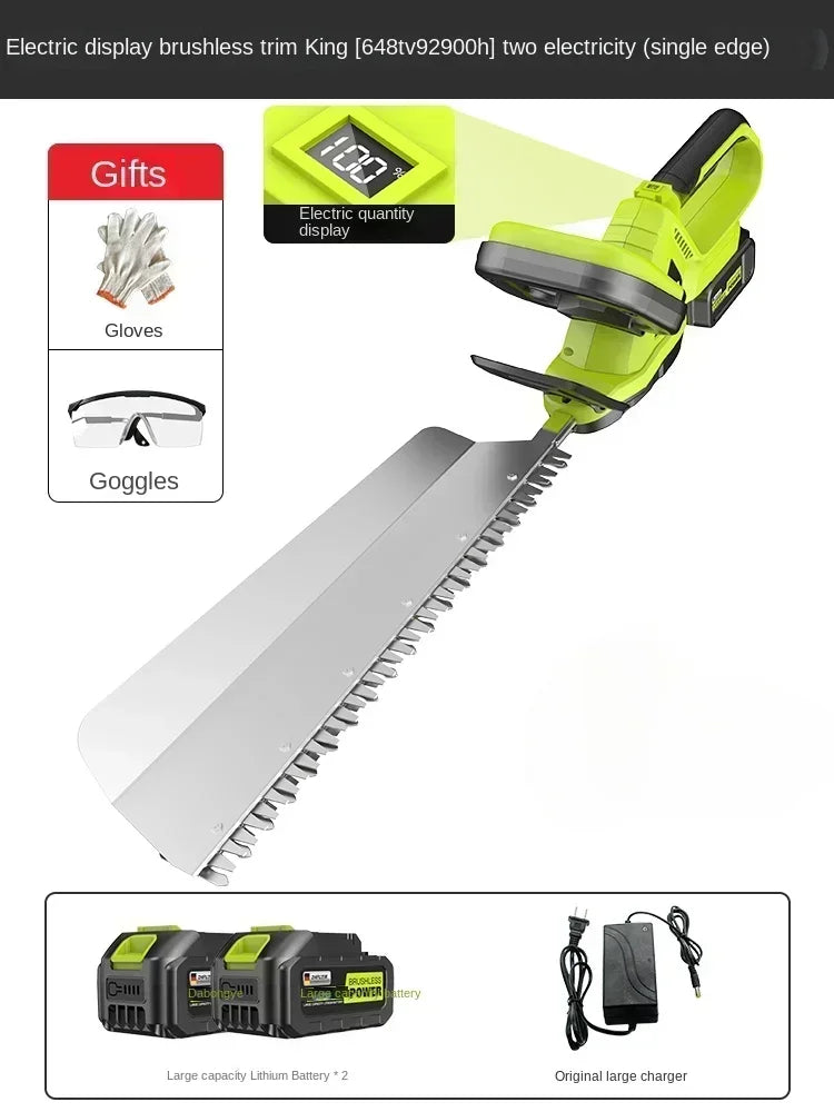 High-Powered Electric Hedge Trimmer for Tea Tree Pruning and Gardening