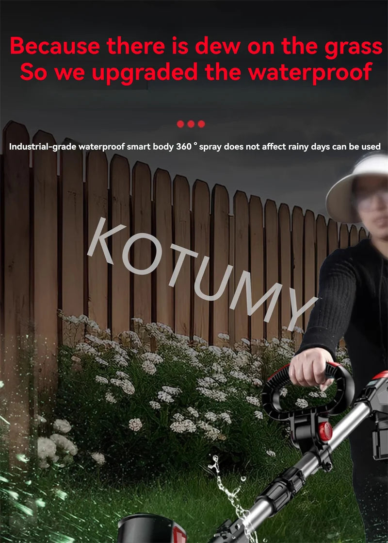 Household Electric Lawn Mower Brushless Motor Cordless Cutter Weeder 21V Rechargeable For Garden Lawn Trimming Pruning Tools