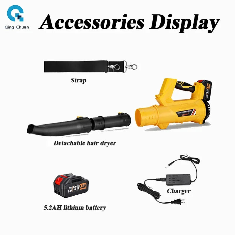 Leaf Blowers Lithium Hair Dryer Industrial High-power Blowers Cordless Snow Blower Charging Leaf Blower
