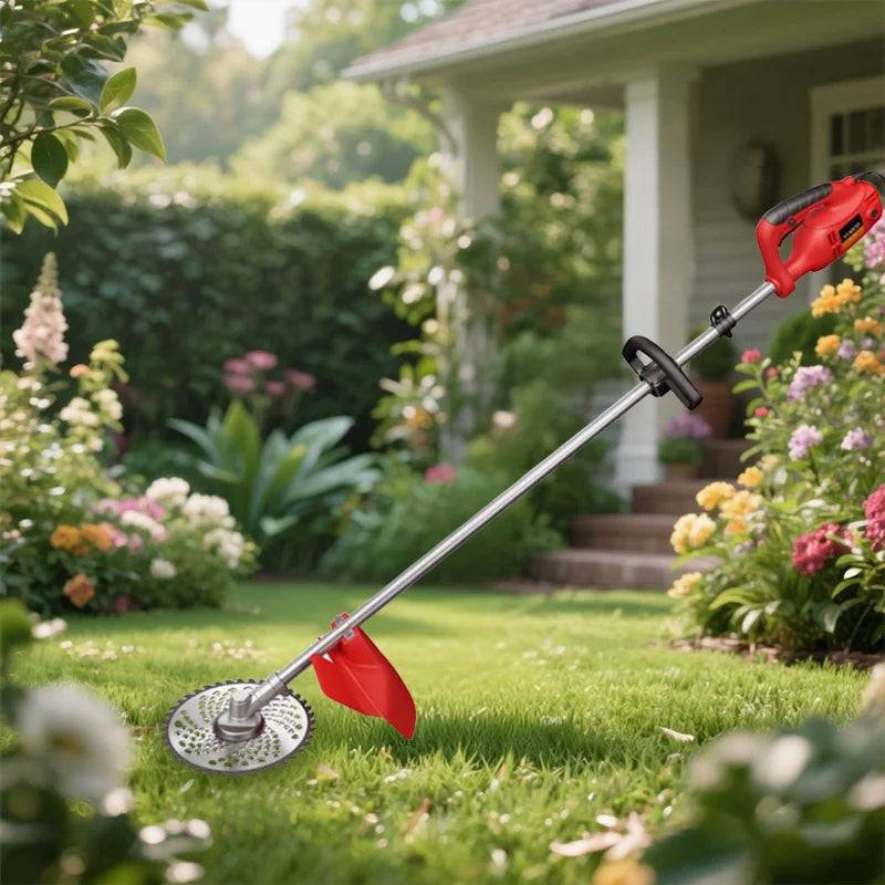 220V Electric Lawn Mower  Multi-function Lawn Trimmer Weeder High Branch Saw Pruning Shears Suitable for Home Garden Use