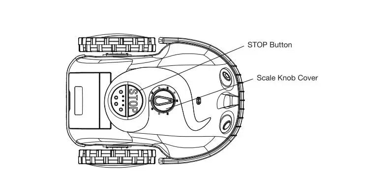 Robotic Lawn mower Grass Cutter Robot Smart Without Boundary Wire 4.0Ah Removable Battery Visual Sensor for Small Garden 200sqm