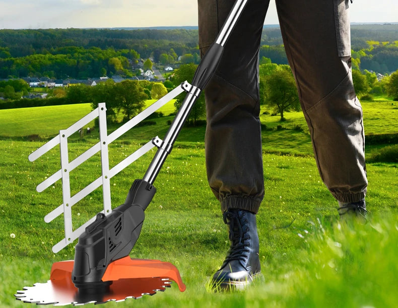 21V Large Power Brushless Motor Lawn Mower Grass Cutting Electric Portable Cordless Garden Grass Trimmers Cutter