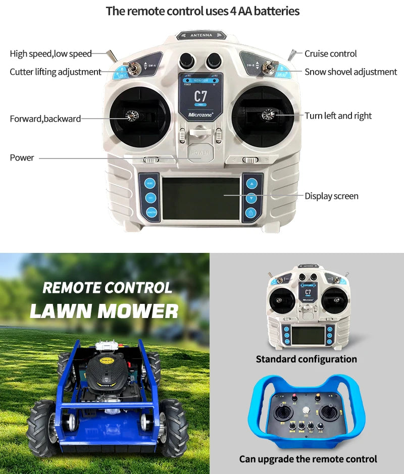 Customizable, best-quality four-wheel lawn mower for home use