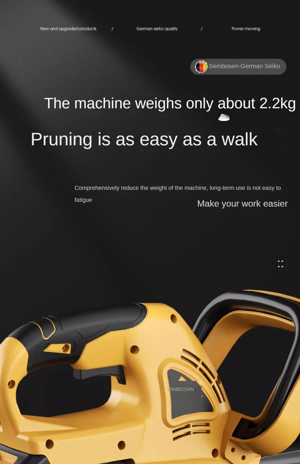 Cordless Electric Hedge Trimmer with Pruner and Shears for Garden and Lawn Maintenance A