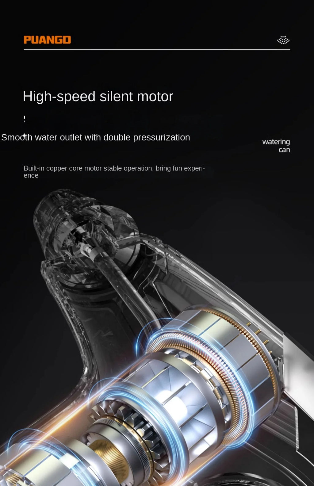 Small-sized Electric Watering Can for Plant Care and Disinfection