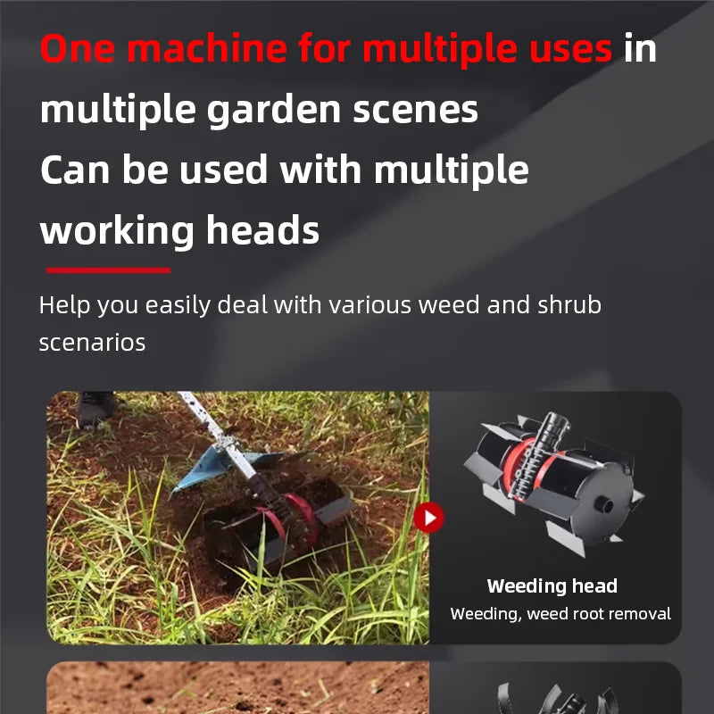 220V Electric Lawn Mower  Multi-function Lawn Trimmer Weeder High Branch Saw Pruning Shears Suitable for Home Garden Use