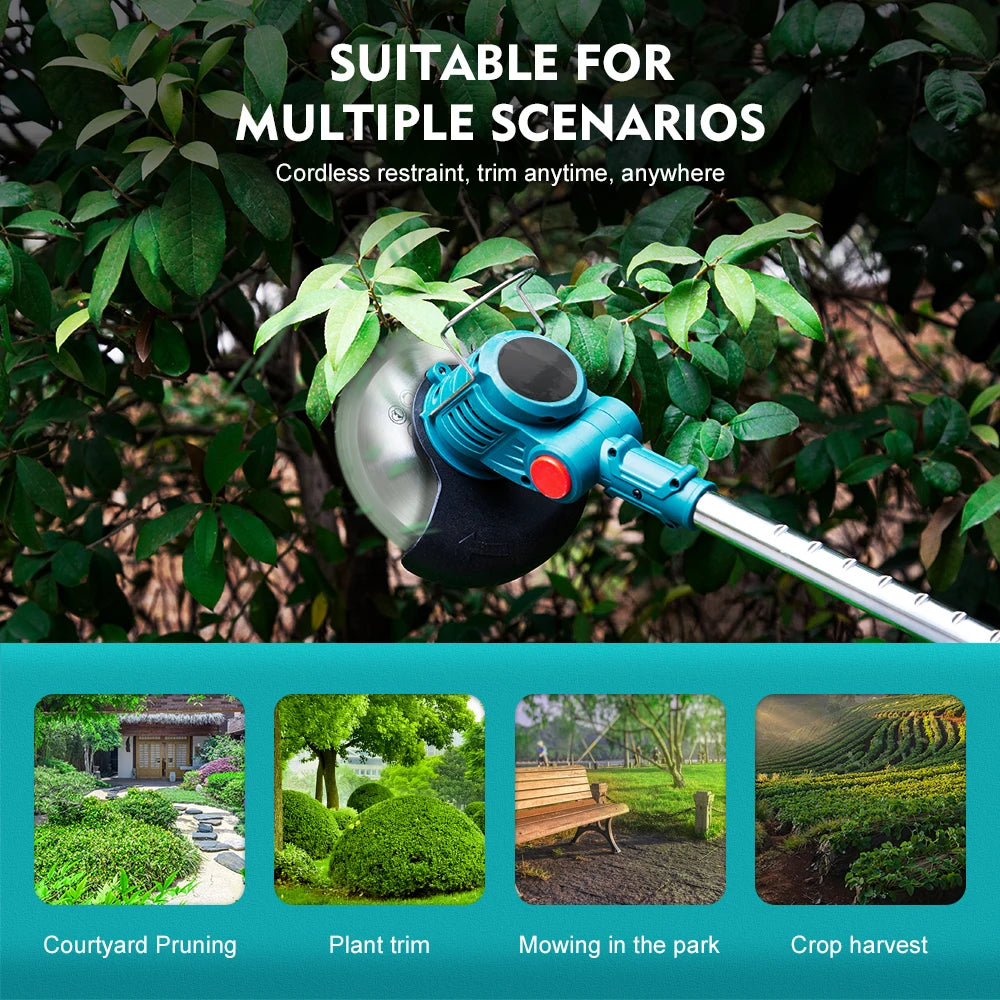 Electric Lawn Mower for Makita 18V Grass Trimmer Cordless Brush Li-Ion Auto Release String Cutter Power Household Garden Tools