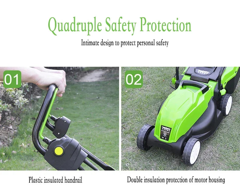 Grass Cutter gas Lawn mower electric lawn mower hand-pushed small househo multi-functional robot lawn mower with charger