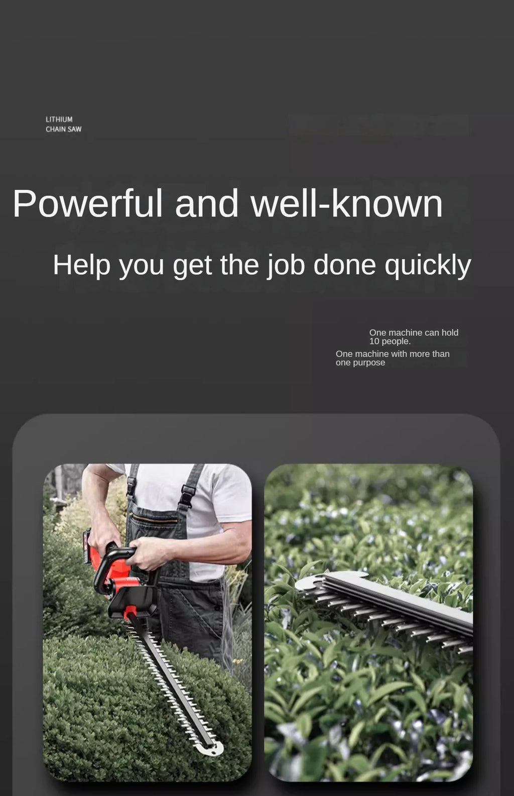 Powerful and Portable Hedge Trimmer for Efficient Garden Maintenance