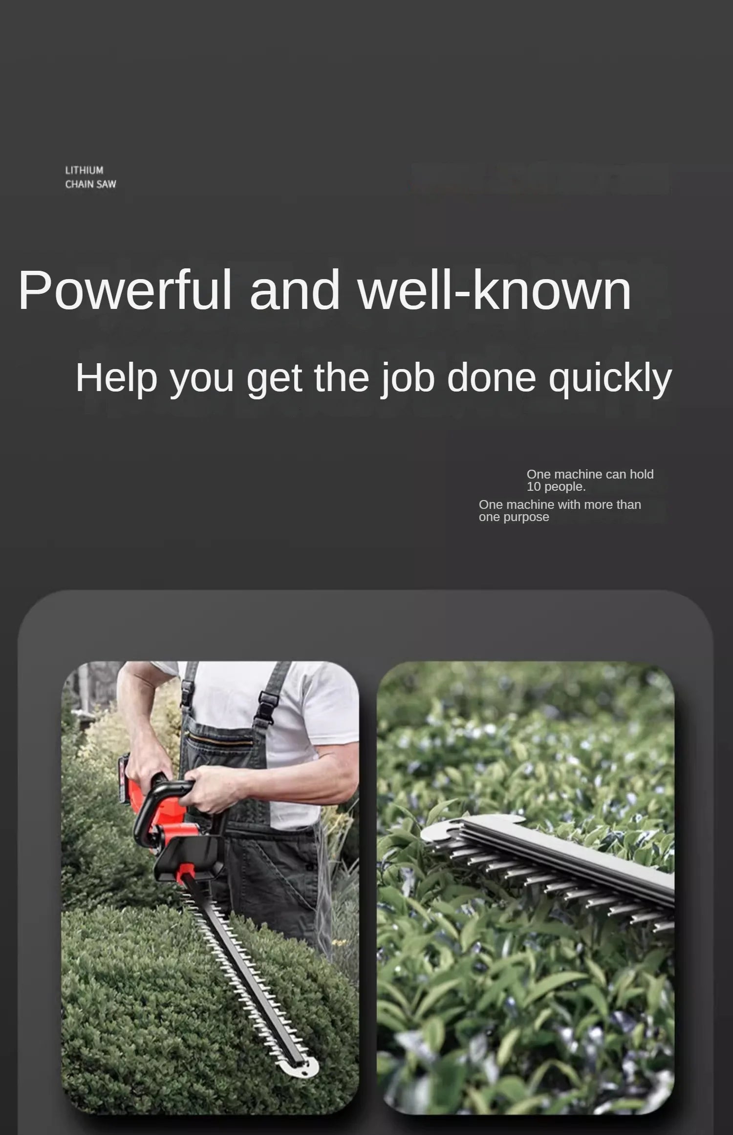 Powerful and Portable Hedge Trimmer for Efficient Garden Maintenance