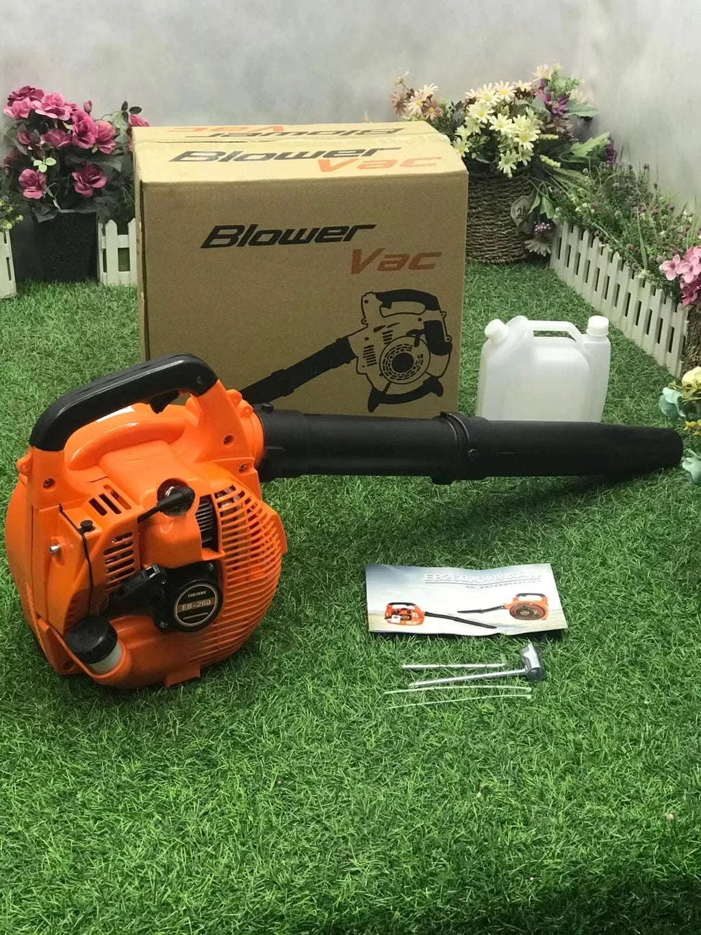 EB260 Leaf  Air Blower Portable Garden Tool Snow Car Gas  High Vacuum Fan Duct Handheld Petrol Blowe for Lawn Care Snow Blowing