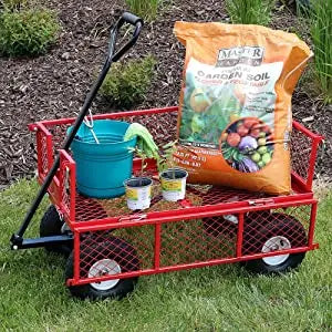 Garden Tool Cart, Garden Net Car, Load 200kg, Garden Trolley, Fence Removable Net Car