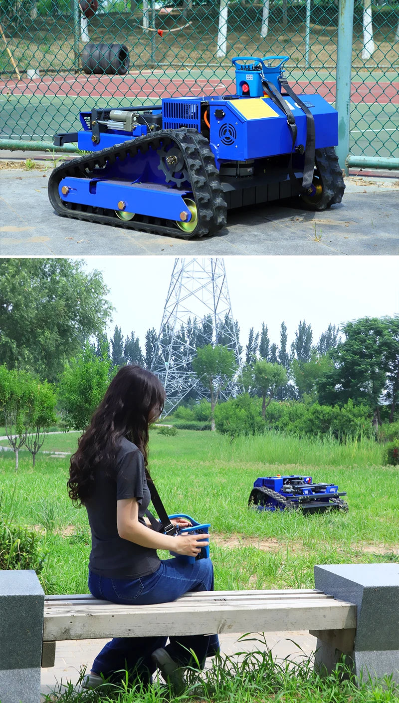 550mm Self-Propelled Remote-Controlled Lawn Mower for Small Household Gardens Outdoor Maintenance Robot
