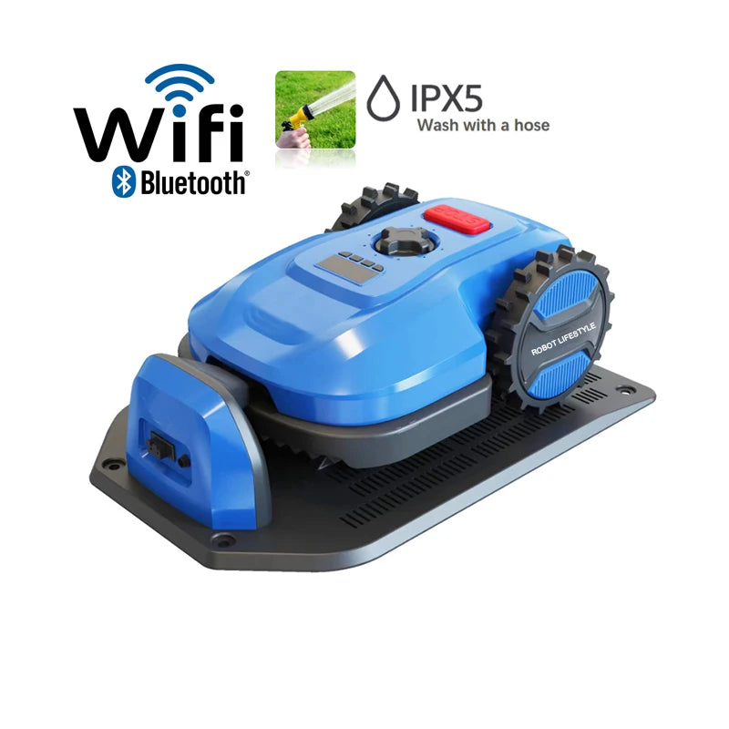 Lawn Mower Robot Robotic Lawnmower App Control with Wifi Bluetooth for 600m² Household Garden care