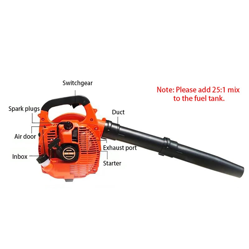 Portable Petrol Blower Road Sweeping Leaf Dust Construction Site Welding Slag Cleaning Blower EB260 Two-Stroke Leaf Blower