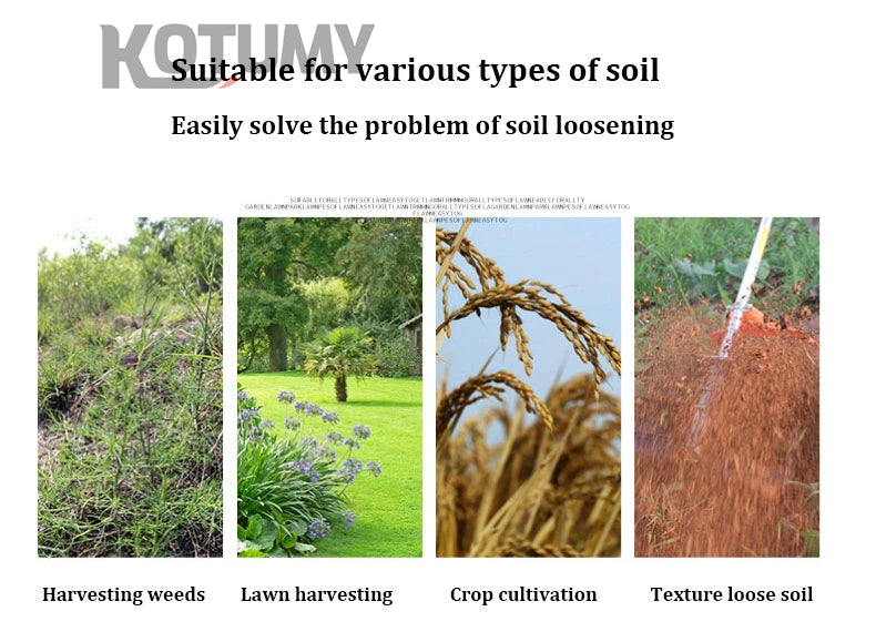 1500W Electric Scarifier Micro Tillage Plowing Machine Orchard Garden Lawn Mower Loosening Equipment