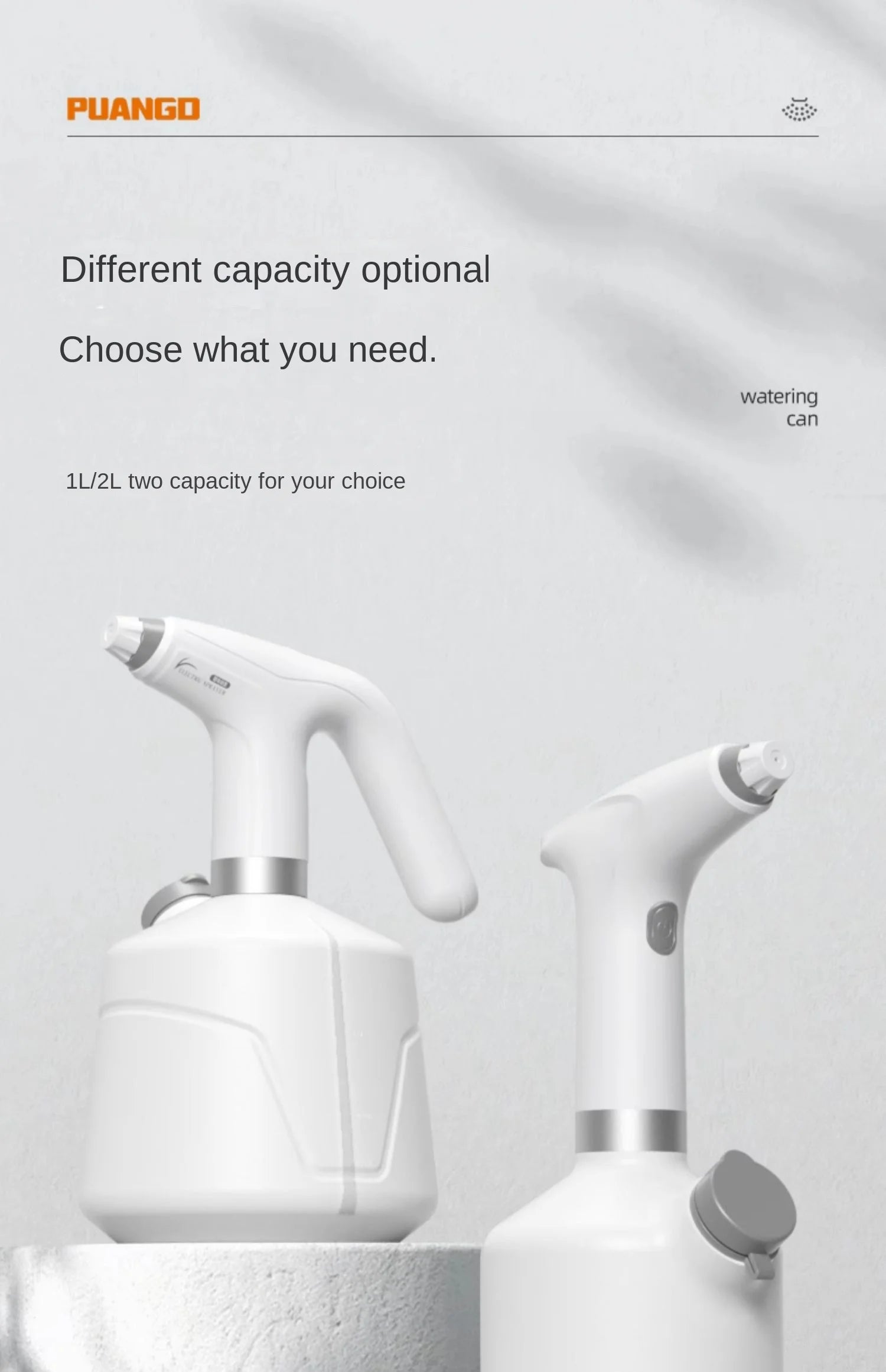 Small-sized Electric Watering Can for Plant Care and Disinfection