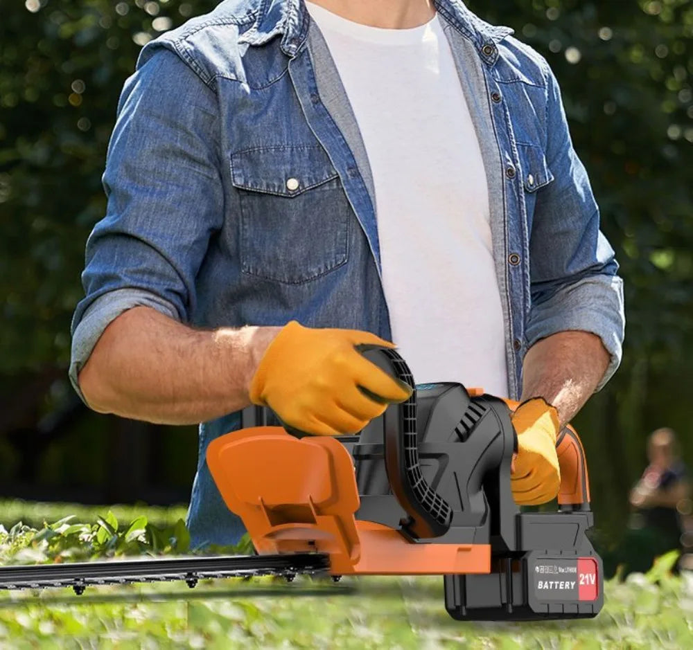 Electric Grass Trimmer Lithium Battery Rechargeable Grass Cutting Machines High Power Multifunctional Garden Power Tools