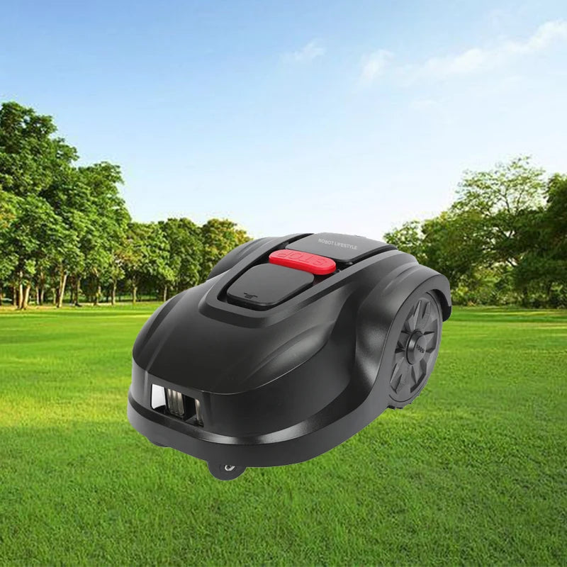Robotic Lawn mower Grass Cutter Robot Smart Without Boundary Wire 4.0Ah Removable Battery Visual Sensor for Small Garden 200sqm