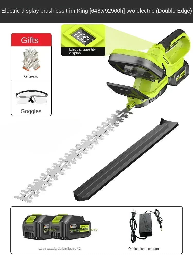 High-Powered Electric Hedge Trimmer for Tea Tree Pruning and Gardening