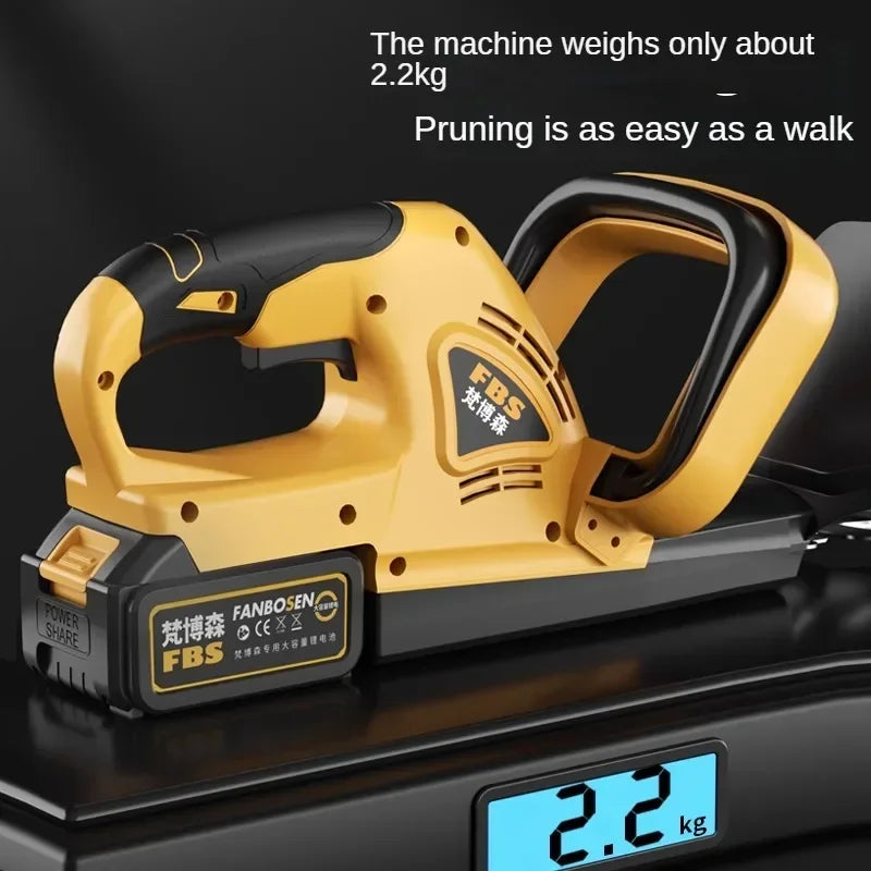 Cordless Electric Hedge Trimmer with Pruner and Shears for Garden and Lawn Maintenance A