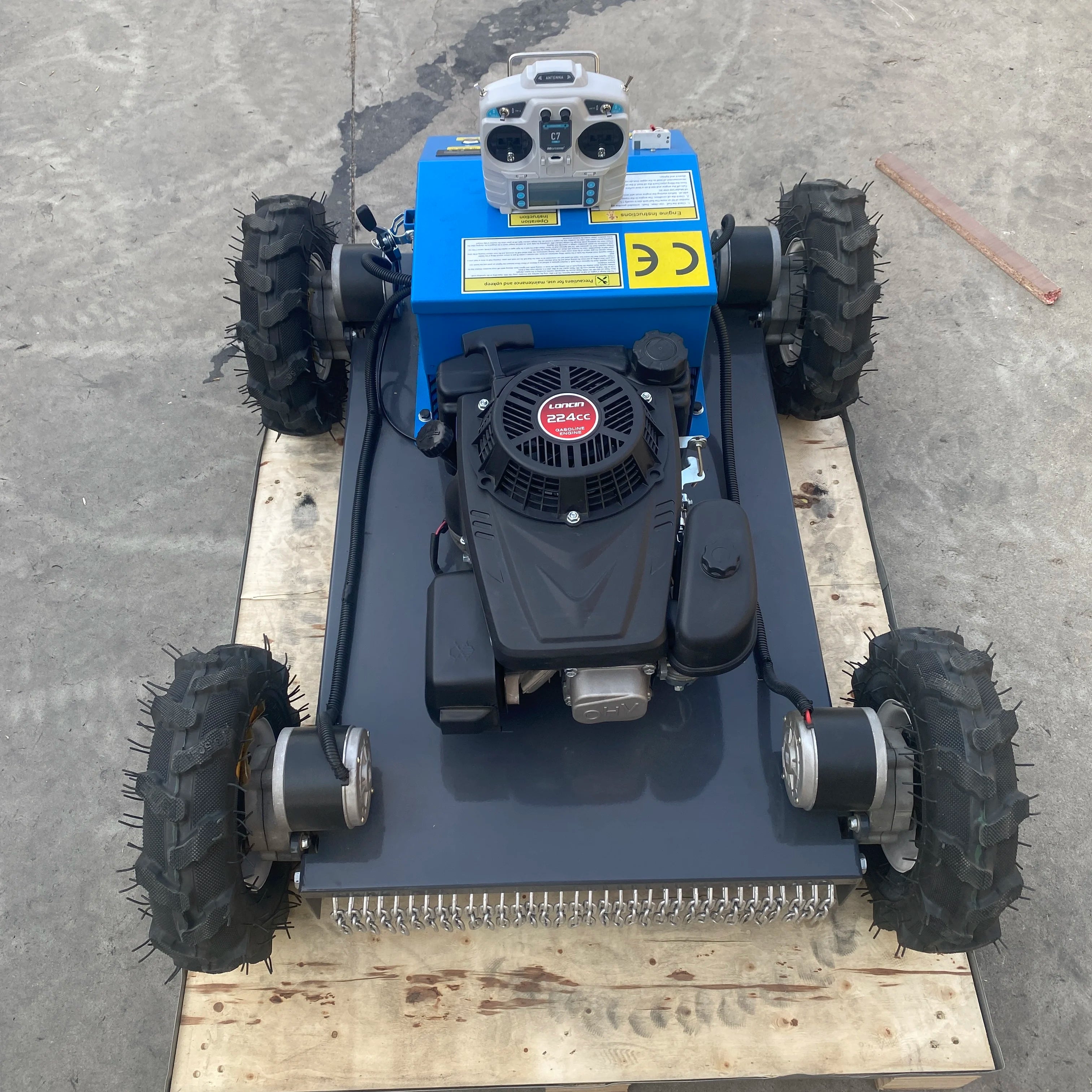 Self-propelled Garden Lawn Mower Industrial-type Lawn Trimmer Tracked Remote-controlled Lawn Mower