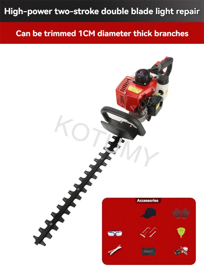 Hedge Trimmer Gasoline Shears Single/Double-Edged Tea Tree Pruning Machine Tea Picking Machine Green Garden Pruning Hedge Trimme