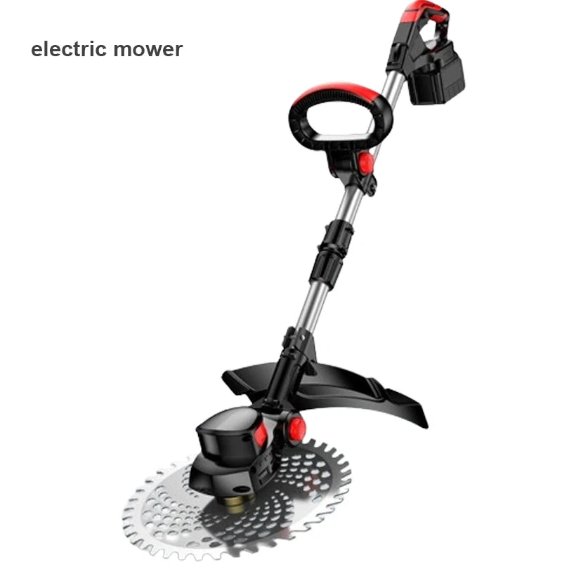 Household Electric Lawn Mower Brushless Motor Cordless Cutter Weeder 21V Rechargeable For Garden Lawn Trimming Pruning Tools