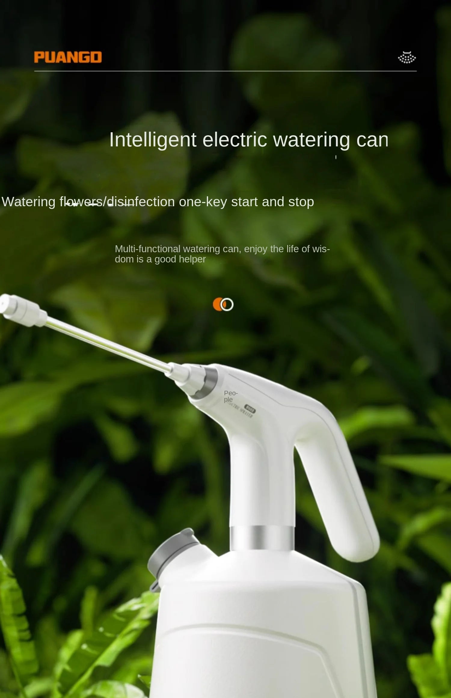 Small-sized Electric Watering Can for Plant Care and Disinfection