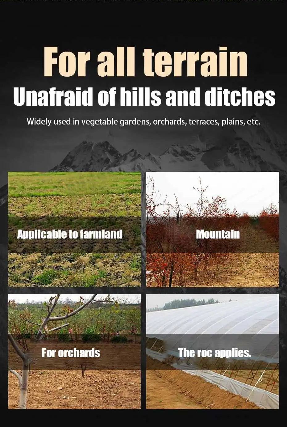 Gasoline Micro Cultivator Agricultural Garden Tools Gasoline Multi-function Minitype Rotary Tiller Machinery for Far