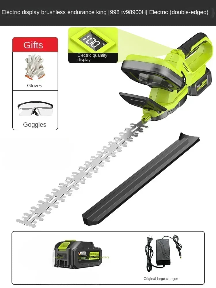 High-Powered Electric Hedge Trimmer for Tea Tree Pruning and Gardening