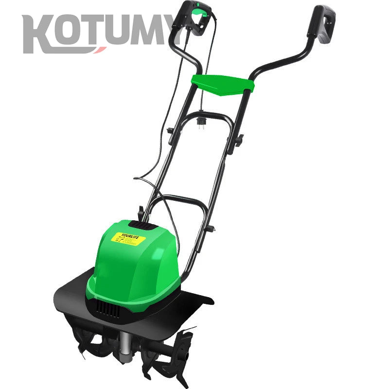 1500W Electric Scarifier Micro Tillage Plowing Machine Orchard Garden Lawn Mower Loosening Equipment