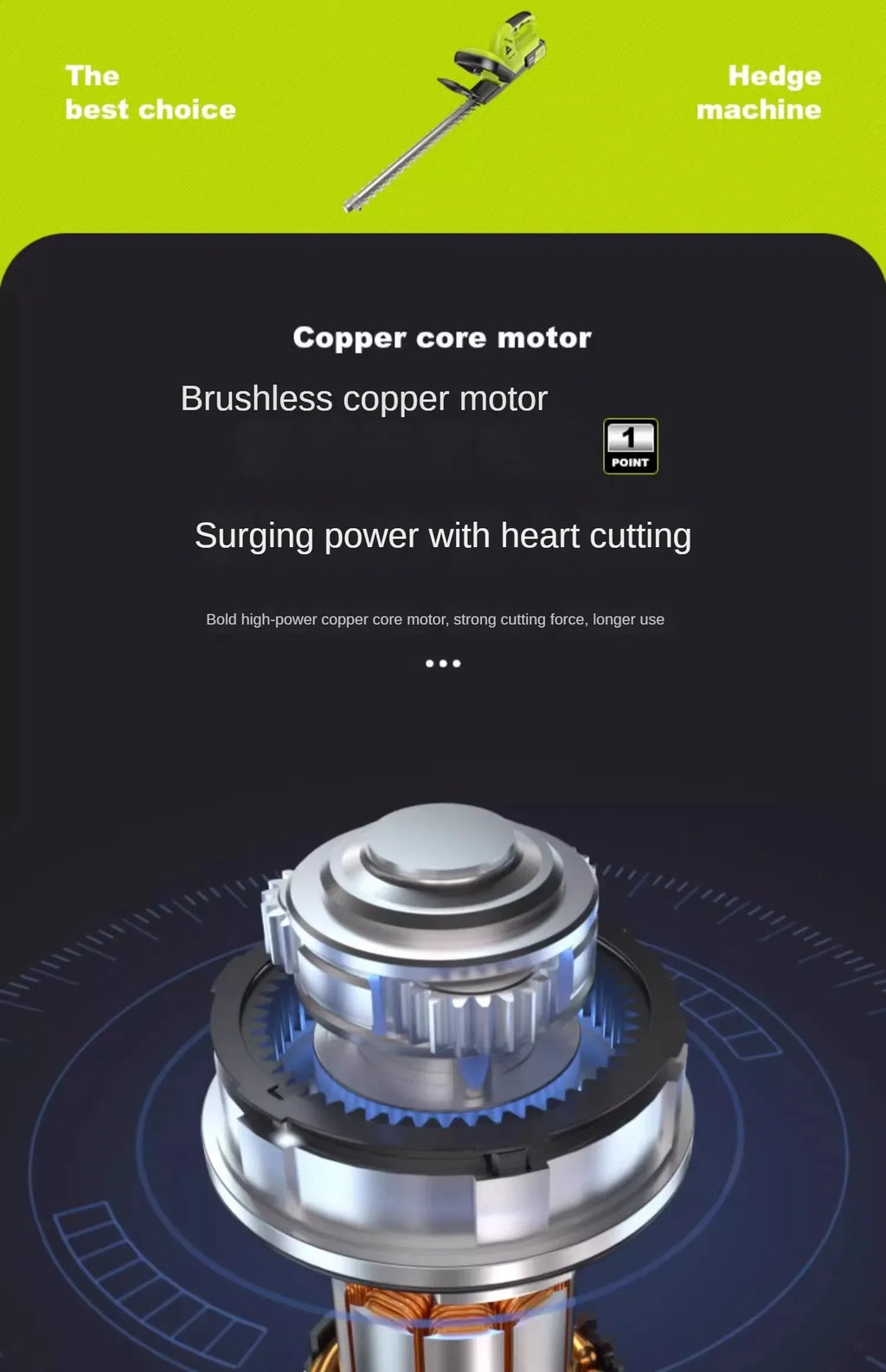 High-Powered Electric Hedge Trimmer for Tea Tree Pruning and Gardening