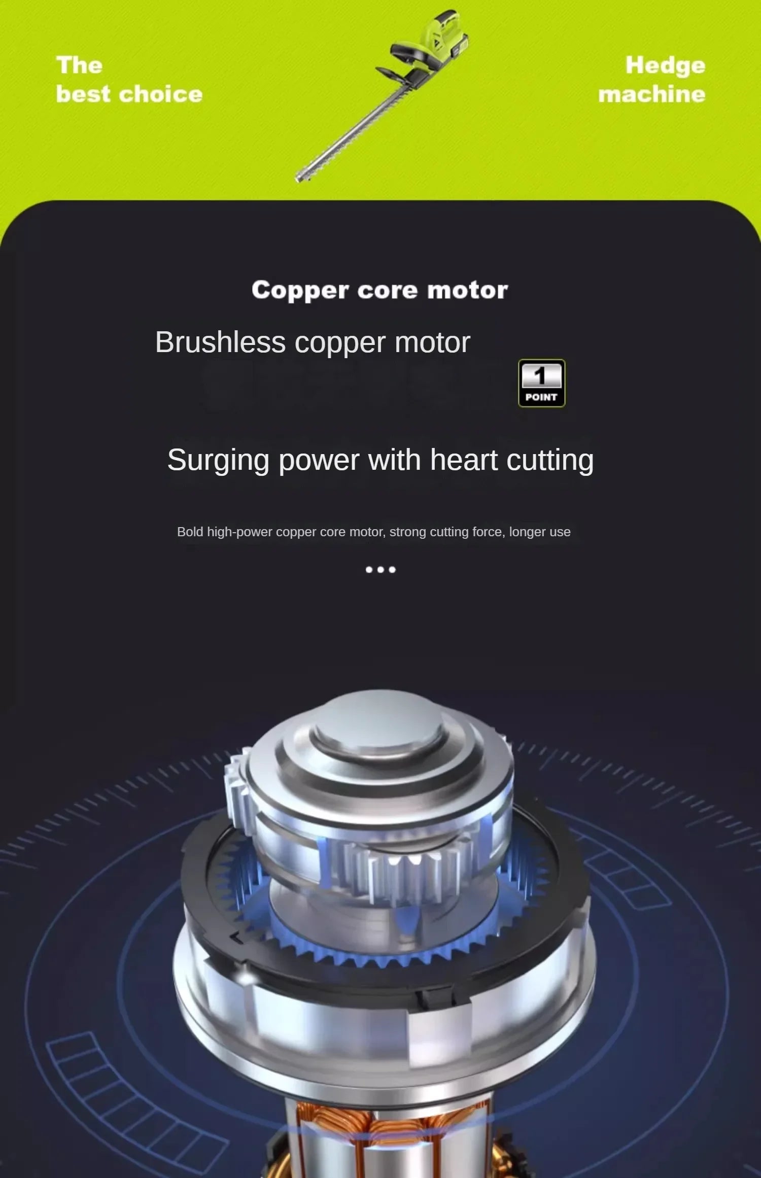 High-Powered Electric Hedge Trimmer for Tea Tree Pruning and Gardening