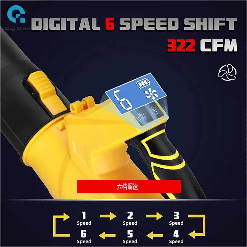 Leaf Blowers Lithium Hair Dryer Industrial High-power Blowers Cordless Snow Blower Charging Leaf Blower