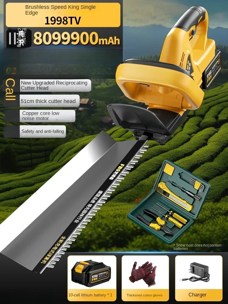 Cordless Electric Hedge Trimmer with Pruner and Shears for Garden and Lawn Maintenance A