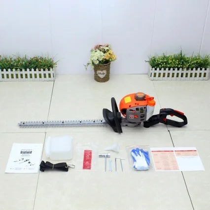 Hedge Trimmer Double Blade Gasoline Powered Two Stroke Gardening Tools 22.5cc 0.75KW Pruning Shears Brush Cutter