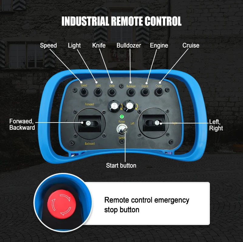 550mm Self-Propelled Remote-Controlled Lawn Mower for Small Household Gardens Outdoor Maintenance Robot