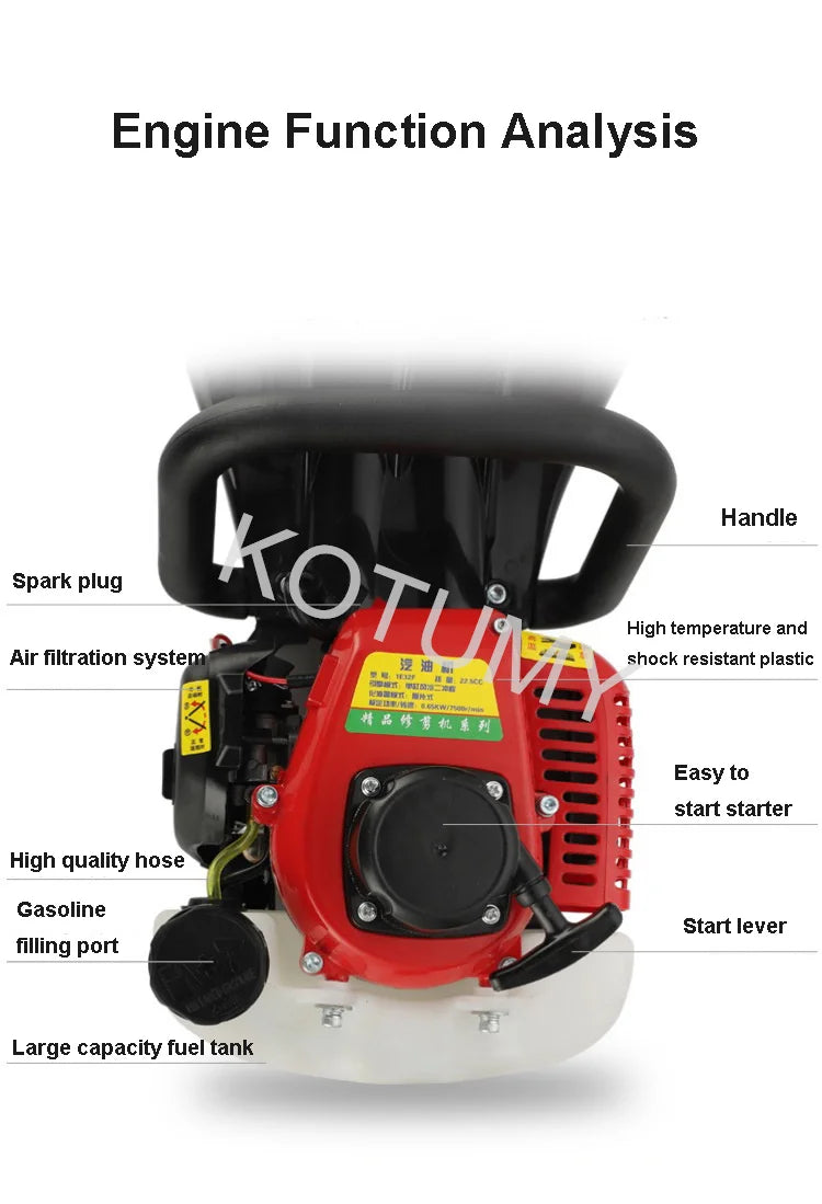 Hedge Trimmer Gasoline Shears Single/Double-Edged Tea Tree Pruning Machine Tea Picking Machine Green Garden Pruning Hedge Trimme