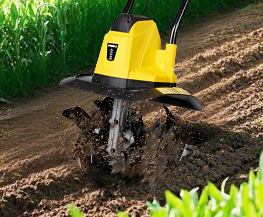 Electric Soil Loosener Garden Tiller Electric Cultivator Plow Machine Household Plowing Planing Digging Machine Orchard