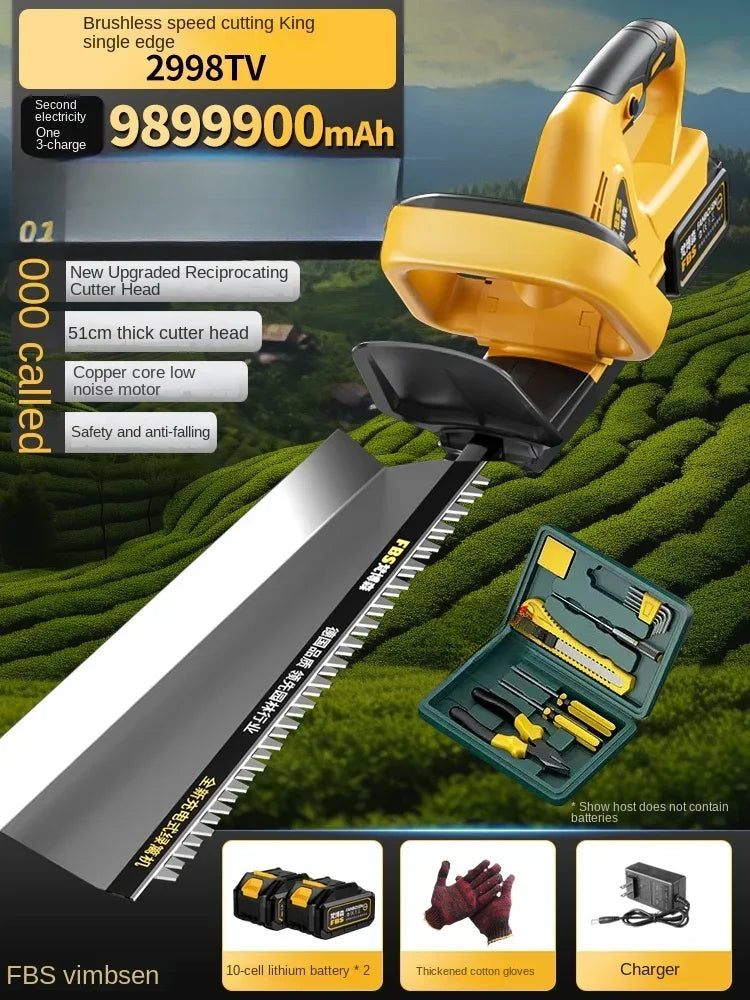 Cordless Electric Hedge Trimmer with Pruner and Shears for Garden and Lawn Maintenance A