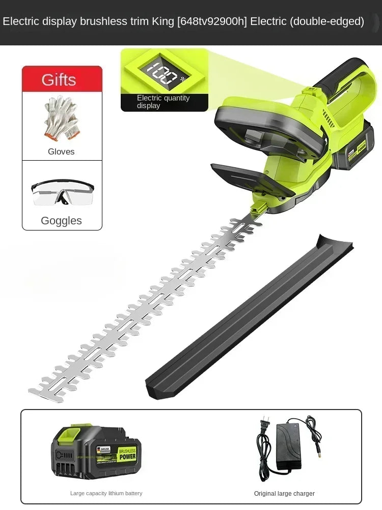 110V/220V High-Powered Electric Hedge Trimmer for Tea Tree Pruning and Gardening C