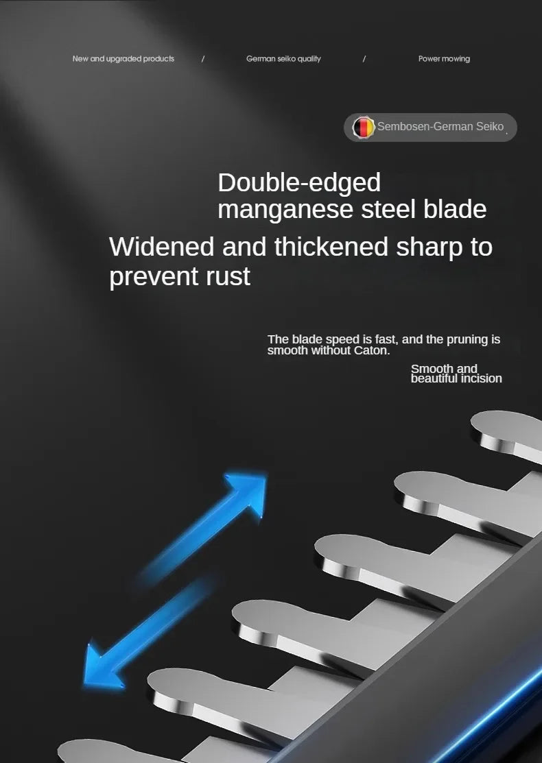 Cordless Electric Hedge Trimmer with Pruner and Shears for Garden and Lawn Maintenance A