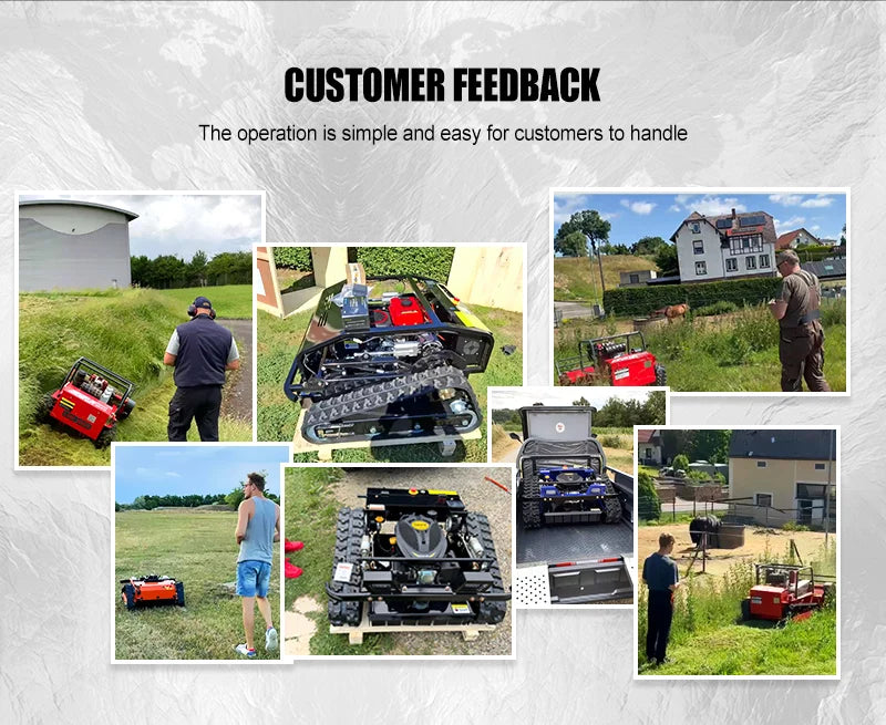 550mm Self-Propelled Remote-Controlled Lawn Mower for Small Household Gardens Outdoor Maintenance Robot