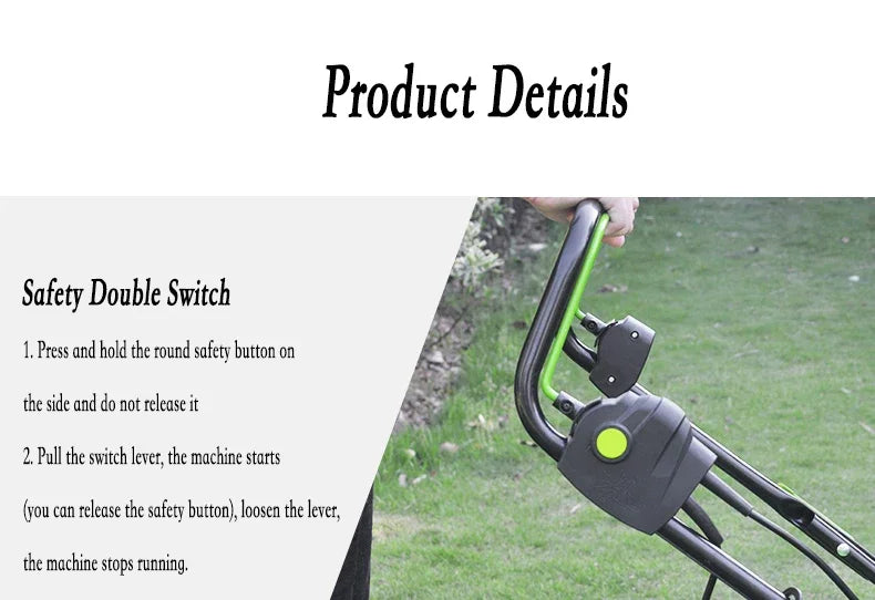 Grass Cutter gas Lawn mower electric lawn mower hand-pushed small househo multi-functional robot lawn mower with charger