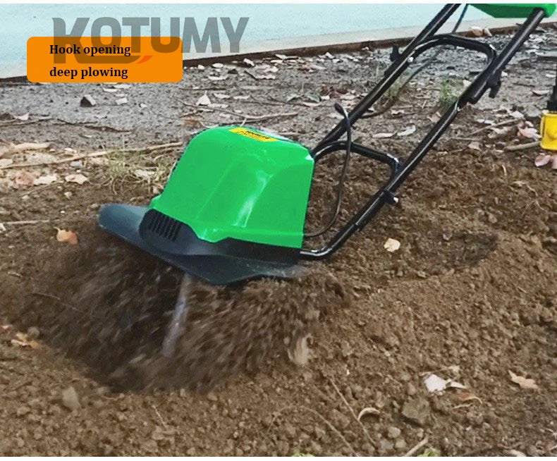 1500W Electric Scarifier Micro Tillage Plowing Machine Orchard Garden Lawn Mower Loosening Equipment