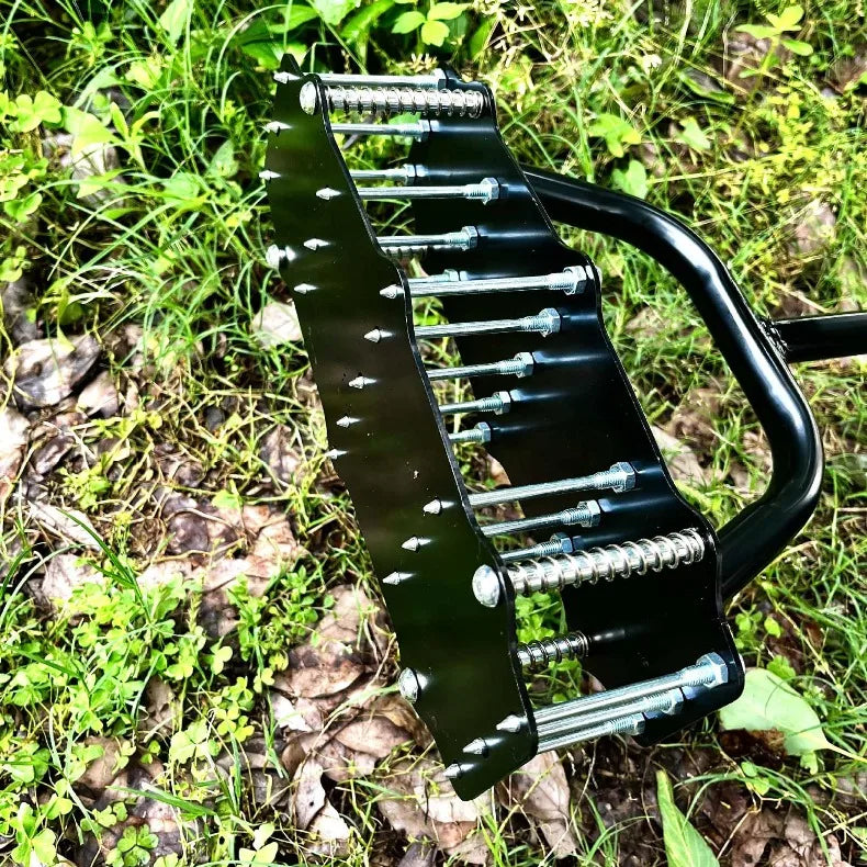 Removable Manual Lawn Aerators Heavy Duty Spring Scarifier Labor-saving Soil Loosening Grass Aerating Tool Lawn Yard Care Tools
