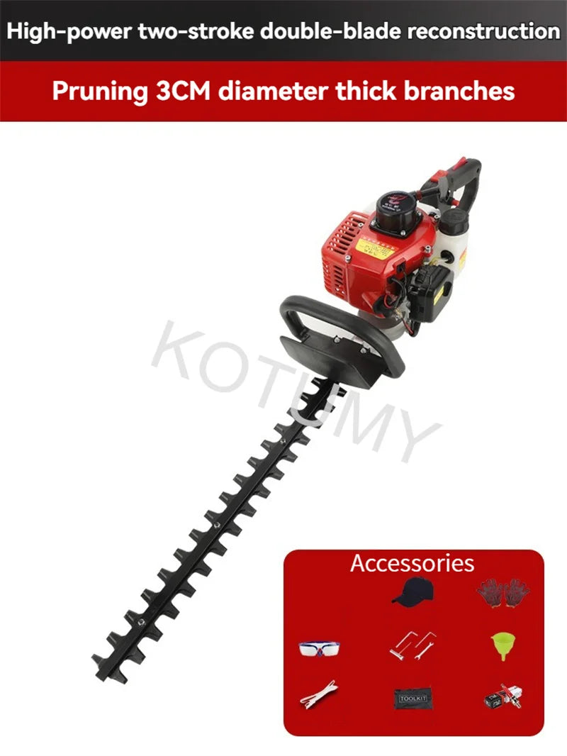 Hedge Trimmer Gasoline Shears Single/Double-Edged Tea Tree Pruning Machine Tea Picking Machine Green Garden Pruning Hedge Trimme