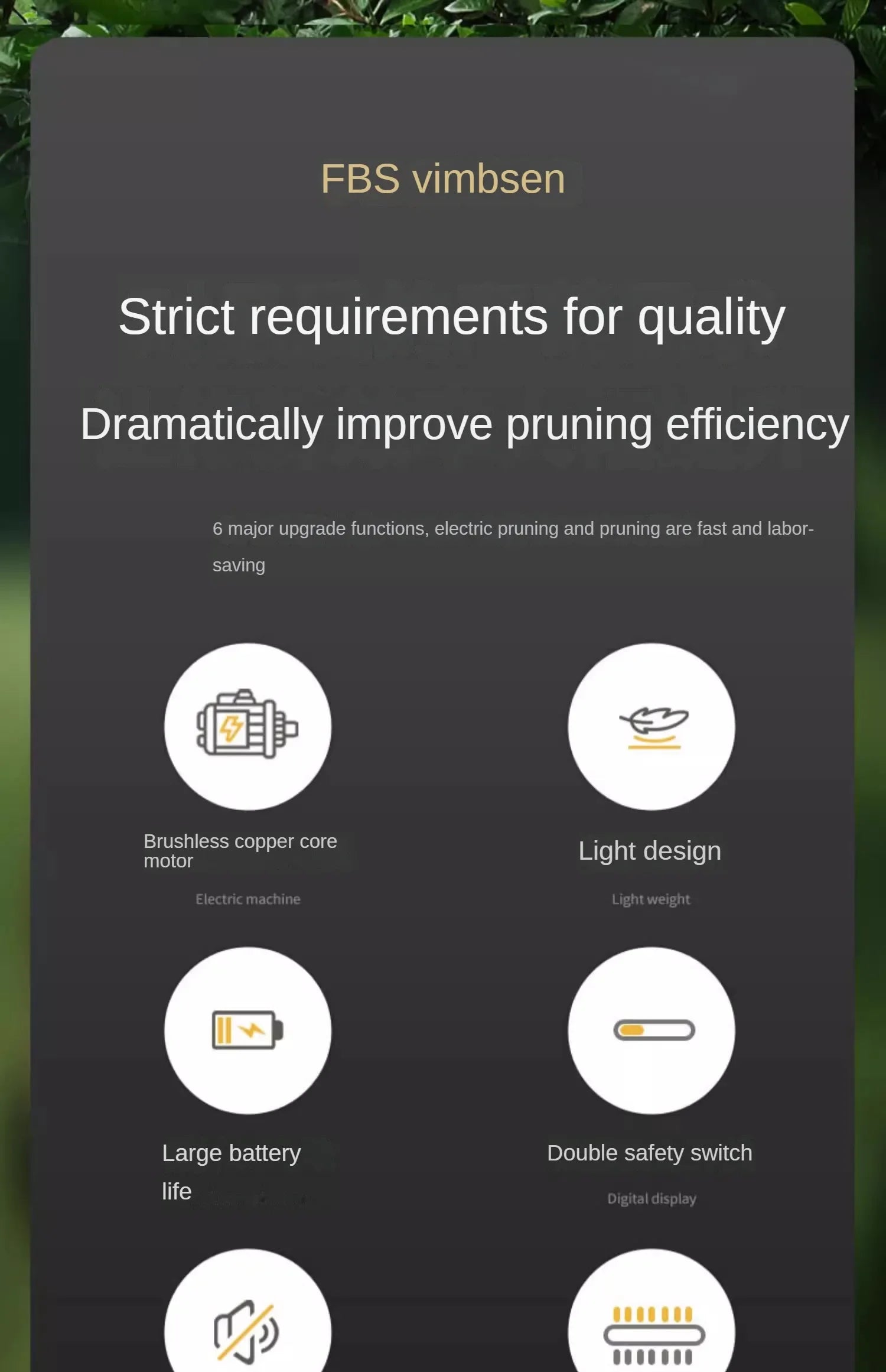 Cordless Electric Hedge Trimmer with Pruner and Shears for Garden and Lawn Maintenance A