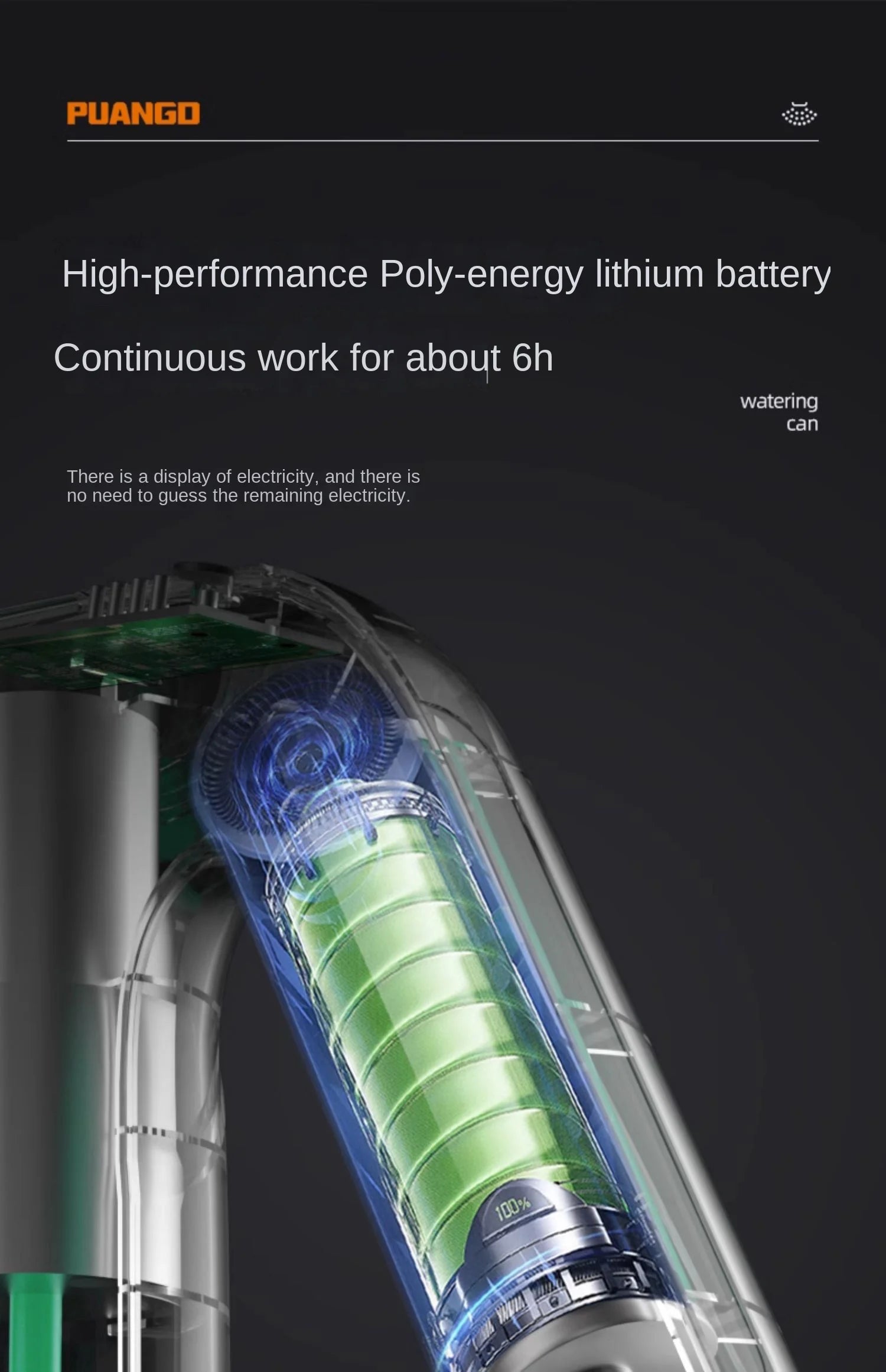 Small-sized Electric Watering Can for Plant Care and Disinfection